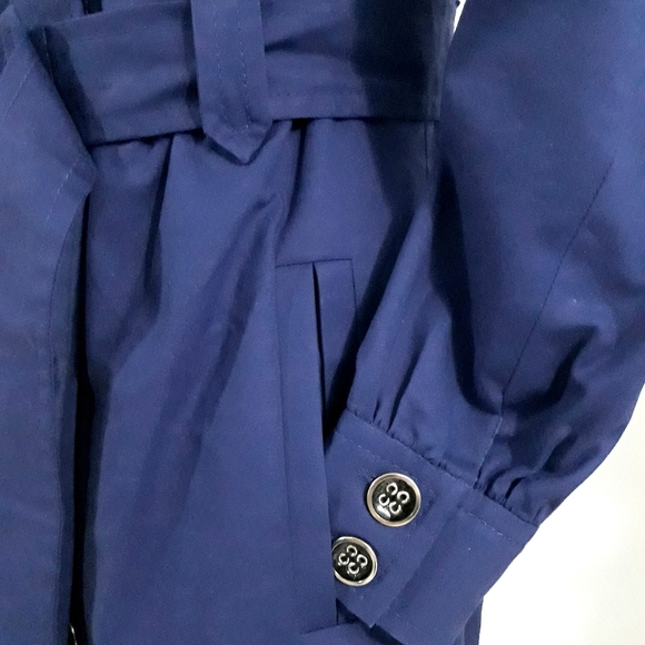 The limited long coat blue S button down trench - Picture 3 of 11